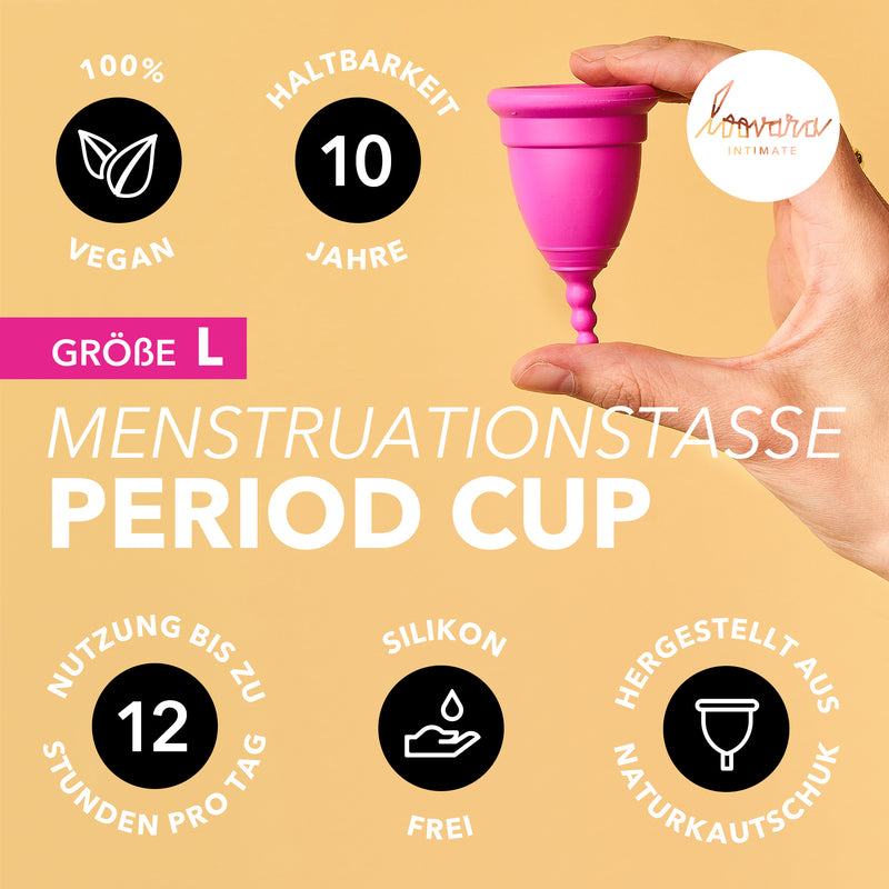 Menstrual cup natural rubber