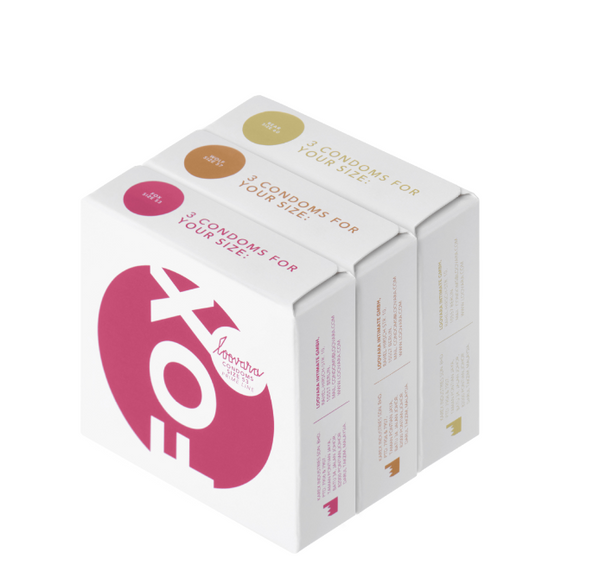 Kit d'essai préservatifs medium (53mm / 57mm / 60mm) 3x3 préservatifs